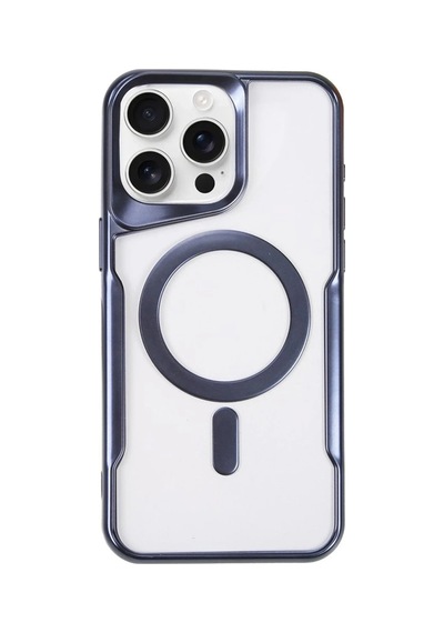 Newface - 936 - Apple iPhone Uyumlu 15 Pro Max Kılıf Boyi Magsafe Silikon Kapak - Csmo-tex - - Lacivert