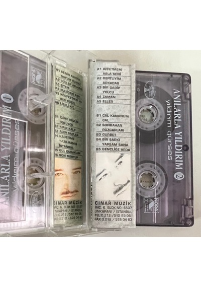 Yıldırım Gürses Anılarla Yıldırım 2 Kaset Orjinal Dönem Baskı