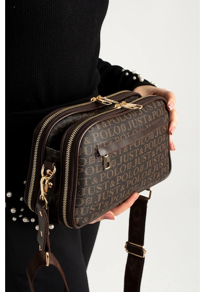 Just Polo Kadın Kahverengi Orta Boy Şıklığı Ve Konforu Buluşturan Omuz Çantası Shoulder Bag 342053mh