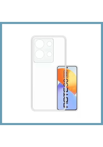 Bezos İnfinix Note 30 Uyumlu Kılıf Lüx Şeffaf Silikon Mbt06
