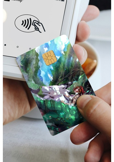 Mononoke Hime Kart Kaplama Sticker 8 Adet Prenses Mononoke Çok Renkli