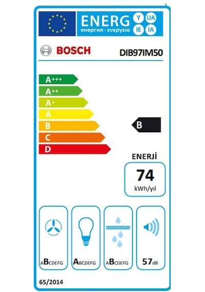 Bosch DIB97IM50 90 CM Ada Tipi Davlumbaz