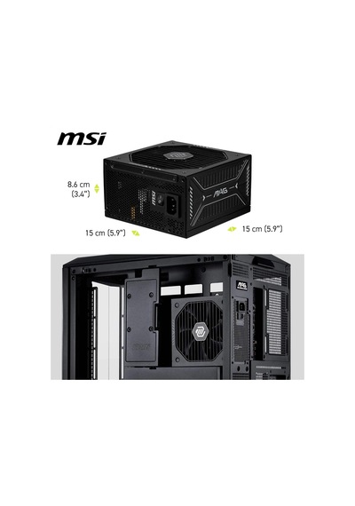 Mag A850gls Pcıe5 Siyah 850w 80+ Gold Full Modüler Power Supply
