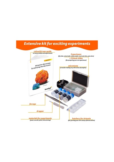 Labzz M101 Orange/portakal Mikroskop Türkçe Baskısı