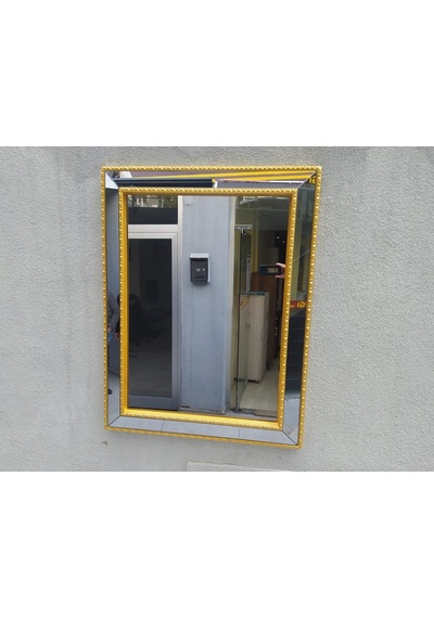 Ayna-Dresuar Motifli Model Parlak Gold Renk Kayın Torna Kutu Içi(486073743) Altın