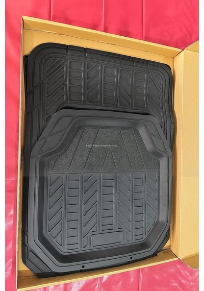 Proalet Universal Oto Paspas Seti, 3d Derin Havuzlu, Kesilebilir, 1. Sınıf Pvc Malzeme, Kaymaz Tabanlı, Ayak Dayamal