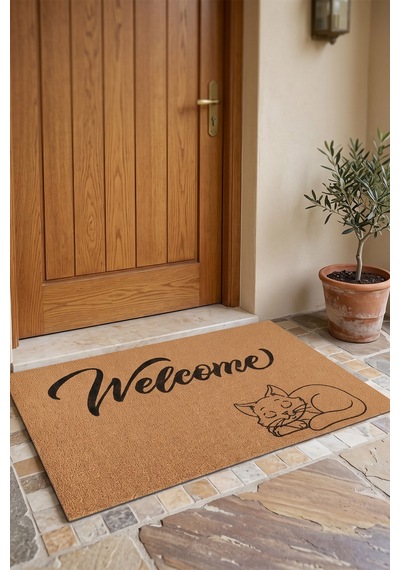 Villadia Home Textile Kapı Önü Paspası Kaymaz Taban Dekoratif Paspas Ev Giriş Antre İç Ve Dış Mekan Paspası 45x70 Cm 15ypycoco