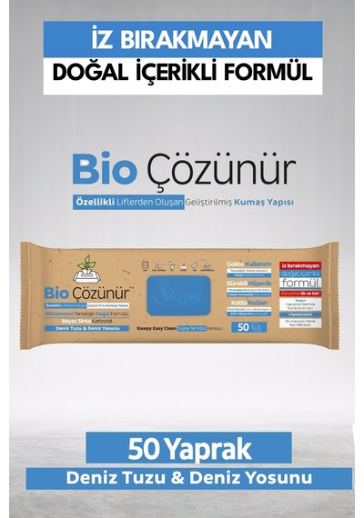 Sleepy Bio Çözülür Deniz Tuzu Ve Yosunu 50 Yaprak Diğer