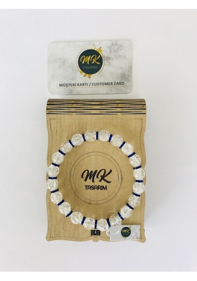 Mk Tasarım Unısex Gerçek Necef Taşı Bileklik Mkt17003 Çok Renkli
