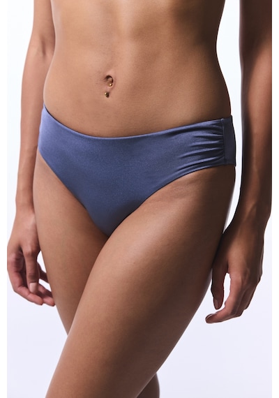 Penti Gri Seashell Büzgülü Bikini Altı - Gamze Erçel Koleksiyonu