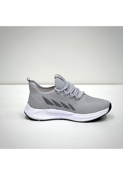 Wipper Ultra Hafif Triko Sneaker - Nefes Alan Ortopedik Poli Taban Kadın Yazlık Spor Ayakkabı Buz Siyah