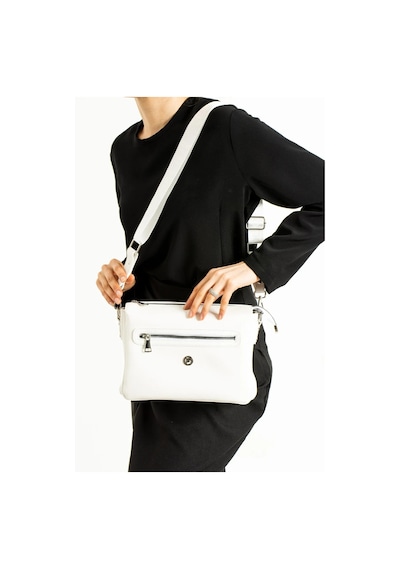 Just Polo Orijinal Kadın Beyaz Lüks Ayarlanabilir Askılı Omuz Çantası Shoulder Bag 235014mh
