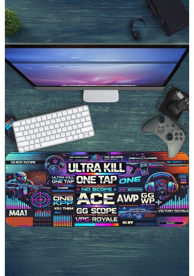 Gaming Oyuncu Xl Mouse Pad Kaydırmaz Dikişli 80 30 Cm Mousepad 8
