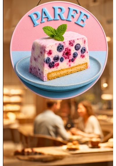 Parfe Temalı İpli Ahşap Kapı Duvar Süsü, Pastane, Tatlı Dükkanı, Cafe Tablo Dekoru