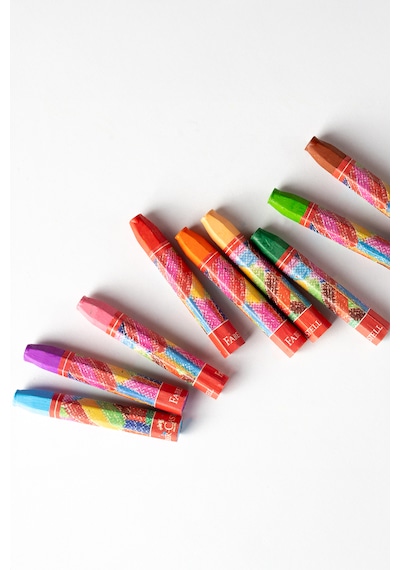 Faber-Castell Altıgen Pastel Boya 12 Renk Plastik Kutu
