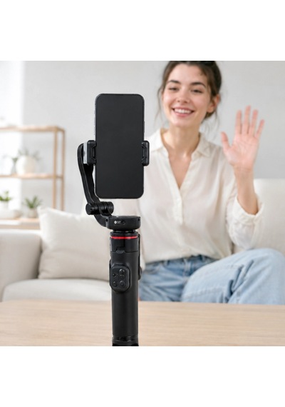 360 Aı Yüz Takipli Gimbal Selfie Stick Teleskopik Tripod Ve Bluetooth Kumanda