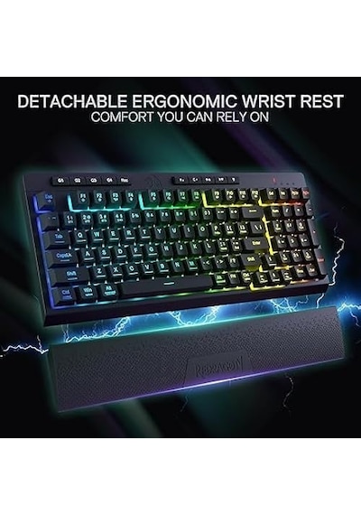 Redragon K515 Pro Shiva Rgb Kablosuz Membranlı Türkçe Oyun Klavye
