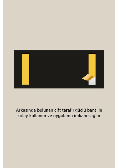 Okul Sınıf Kapı Numarası Ve İsimliği 21x9 Cm - Turuncu - Kolay Değiştirilebilir