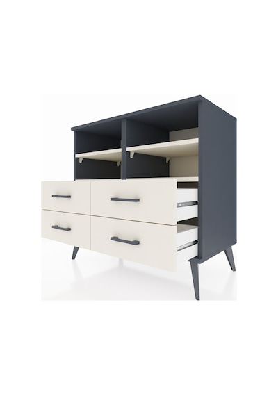 Hyperion Şifonyer 4 Raflı 4 Çekmeceli 88x44x80 Antrasit-aytaşı Aytaşı Hyperion Şifonyer 4 Raflı 4 Çekmeceli 88x44x80 Antrasit-aytaşı Aytaşı