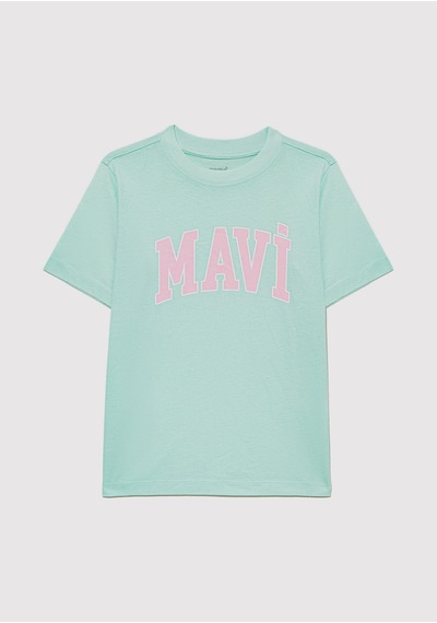 Mavi - Mavi Logo Baskılı Yeşil Tişört 7610109-71643 Yeşil