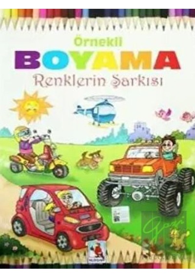 Örnekli Boyama - Renklerin Şarkısı Nurdan Yayınları  -  Nurdan Yayınları