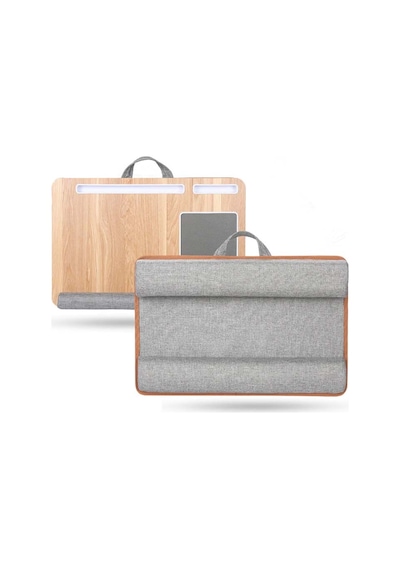 Konfeksiyon-Market Portatif Laptop Sehpası Tablet Bölmeli Yastıklı Notebook Masası