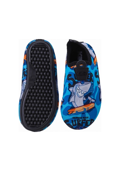 Kiko Kids Surfer Havuz Plaj Erkek Çocuk Deniz Ayakkabısı 7561 Royal Royal Saks Mavi