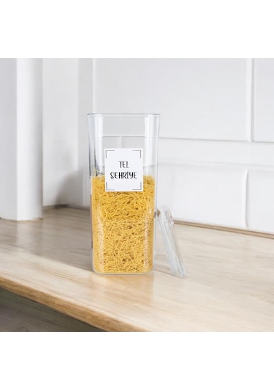 12'li Vakum Kapaklı Bakliyat Seti Saklama Kabı 1700ml Etiketsiz