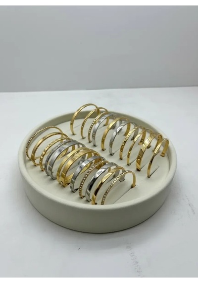 Süet Kumaş Krem Renk 20x20 Cm Yuvarlak Batırmalı Bileklik Kelepçe Tablası Krem