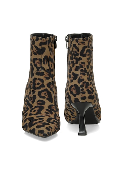 Butigo 24k-526 4pr Leopar Kadın Topuklu Bot 000000000102025499 Kahverengi