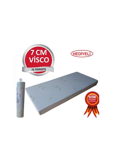 Yatakmerkezi Tüm Ölçülerde Visco Yatak 7 Cm Visko 75 Dansite