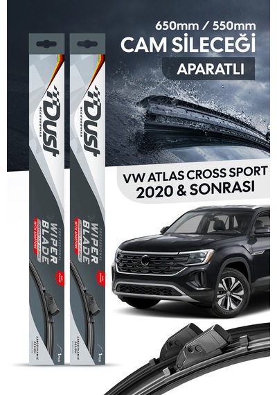 Volkswagen Atlas Cross Sport 2020-sonrası Uyumlu Silecek Takımı 650mm/550mm S13