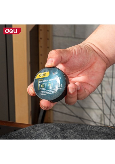 Delı Elektrik Yalıtım Bandı 0.13mm 18mm 10m Siyah İzolasyon Bandı