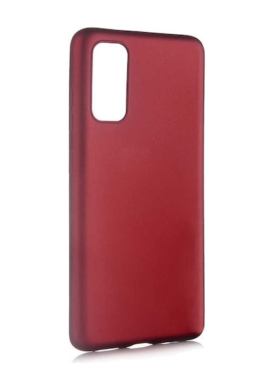 Ekılıf - Samsung Galaxy S20 Uyumlu Kılıf Mat Soft Premier Silikon Kapak - Mürdüm