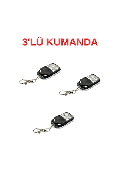 Uk-903 433mhz Kopyalanabilir Garaj Kumandası Kontal Uyumlu Uzaktan Kumanda 3 Adet