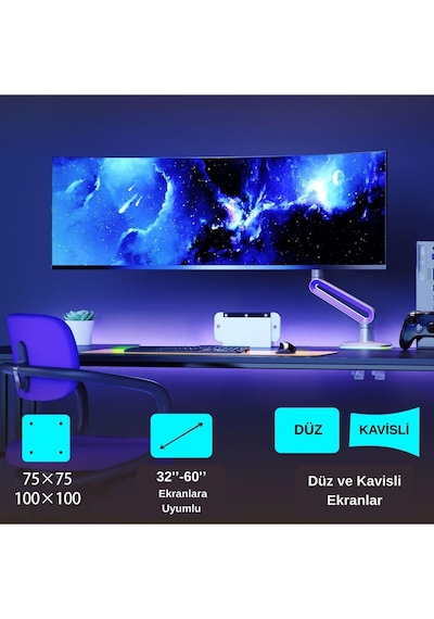 North Bayou Nb-f6 Rgb Gaming Monitor Kolu 32-60 İnç Uyumlu