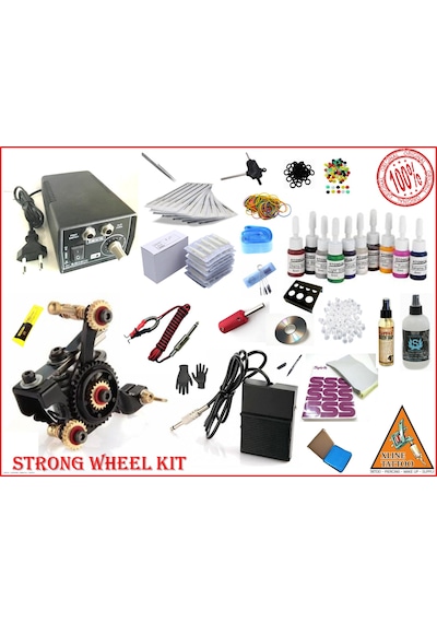 Strong Wheel Tattoo Dövme Makinası Full Set