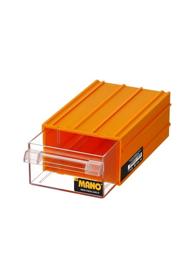 Mano K-35 Plastik Çekmeceli Kutu, Sarı 110 Mm X 170 Mm X 65 Mm - 5 Adet Çok Renkli