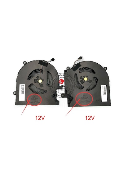 Hp Omen 15-en1015nt 434m7ea Notebook Cpu+gpu Fanı / Sağ-sol Set - 12v Versiyon