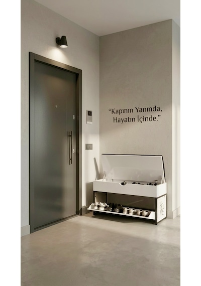 Puflu Sandıklı Metal Ayakkabılık 8 Çift Kapasiteli Minderli Bench Oturak Tasarım Tescilli Ürün Beyaz Puflu Sandıklı Metal Ayakkabılık 8 Çift Kapasiteli Minderli Bench Oturak Tasarım Tescilli Ürün Beyaz