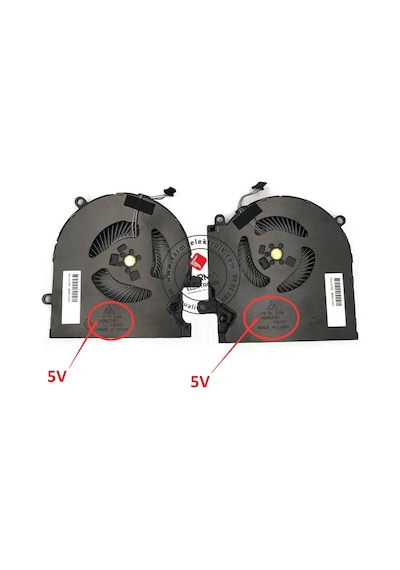 Nd8cc02-19j22 12v Notebook Cpu+gpu Fanı / Sağ-sol Set - 5v Versiyon