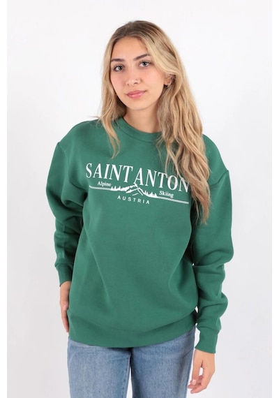 Fashion Friends Kadın Sweat 24k0845k1 Yeşil