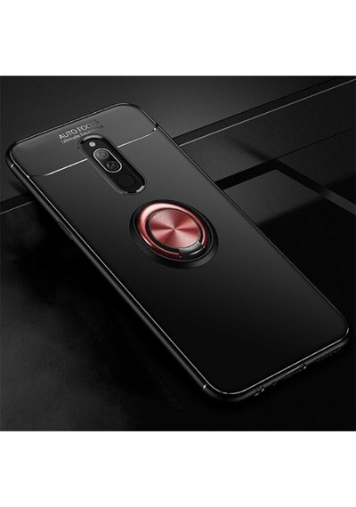 Xiaomi Redmi 8 Kılıf Zore Ravel Silikon Kapak Siyah-Rose Gold