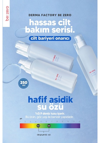 Derma Factory Hassas Ciltler İçin Onarıcı Tonik Derma Factory Be Zero Mild Toner 250ml