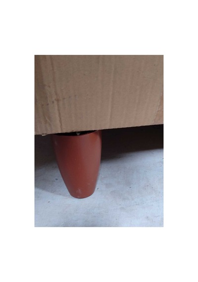 Klc Vidalı Oval Plastik 12 Cm Mobilya Dolap Kanepe Koltuk Baza Yükseltici Ayağı Ayakları Kahverengi Kahverengi