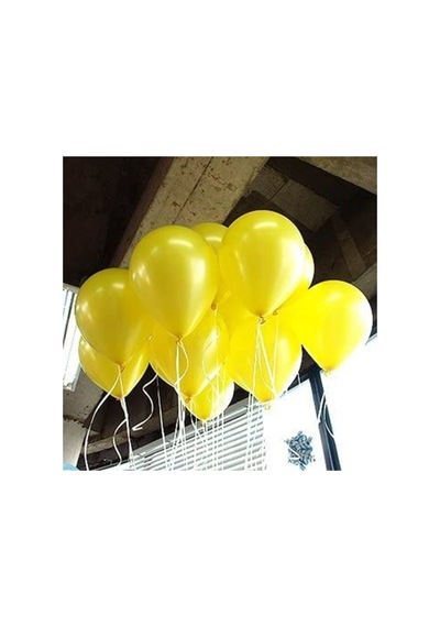 Metalik Sarı Gold Konfetili Balon Sarı
