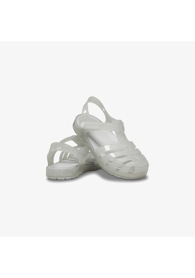Crocs Isabella Glitter T Bebek Gri Sandalet Düz 208444 Gri