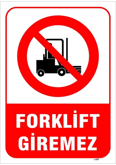 Forklift Giremez Levhası Levha Vim 015 15x21 Cm Dekota 3 Mm