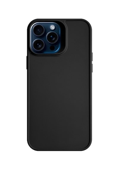 Apple iPhone 15 Pro Max Uyumlu Kamera Korumalı Darbeye Dayanıklı Renk Atmayan Keep Silikon Kılıf Siyah