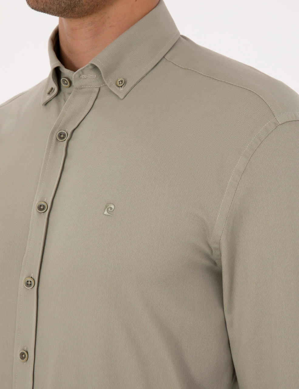 Pierre Cardin Erkek Su Yeşili Gömlek Desenli 50316736-vr048 Su Yeşili